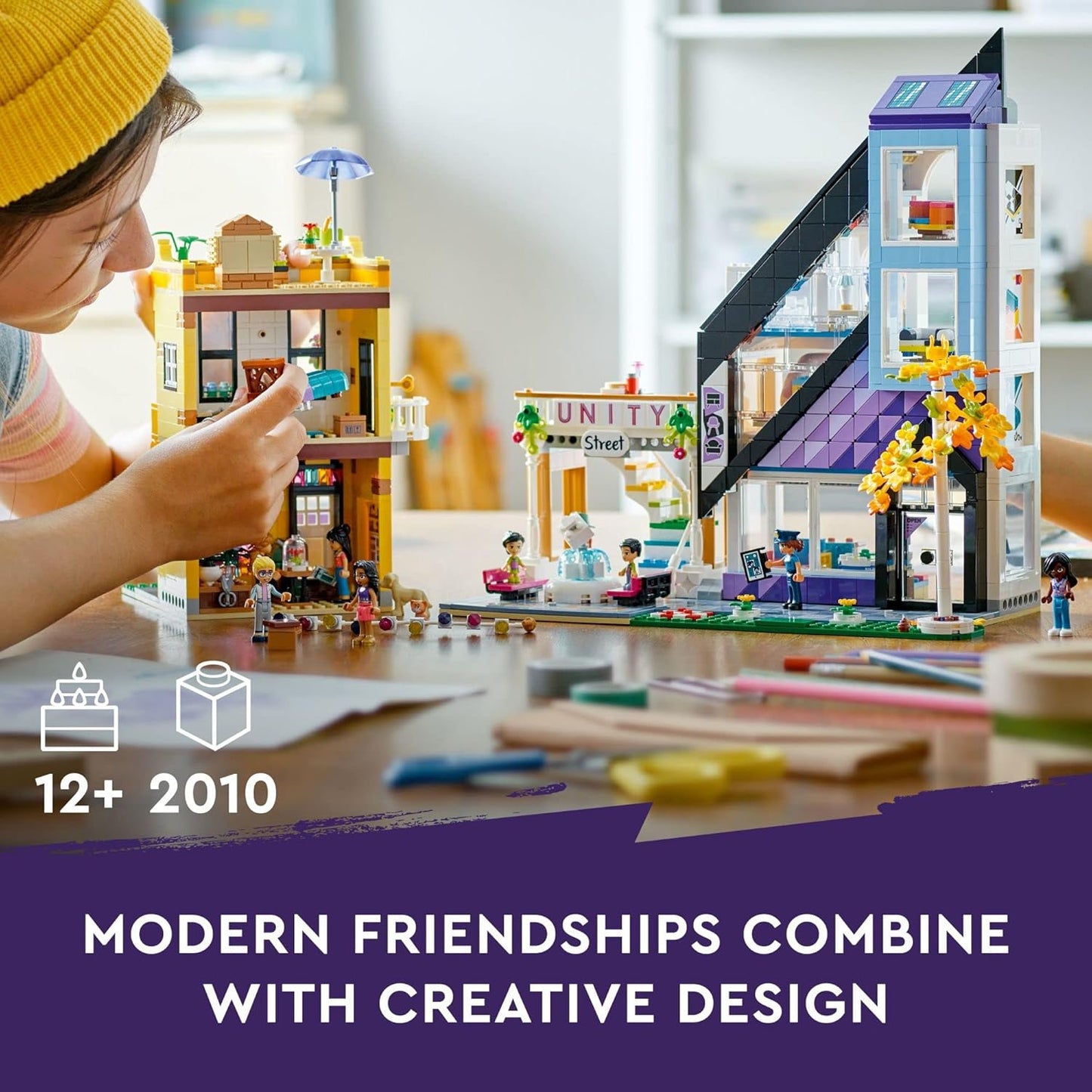 LEGO Friends Downtown Flower and Design Stores 41732 Building Set – 41732