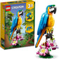 LEGO Creator 3-in-1 Exotic Parrot Set 31136 A" Build Parrot Fish or Frog Creative Toy for Kids 7+ – 3