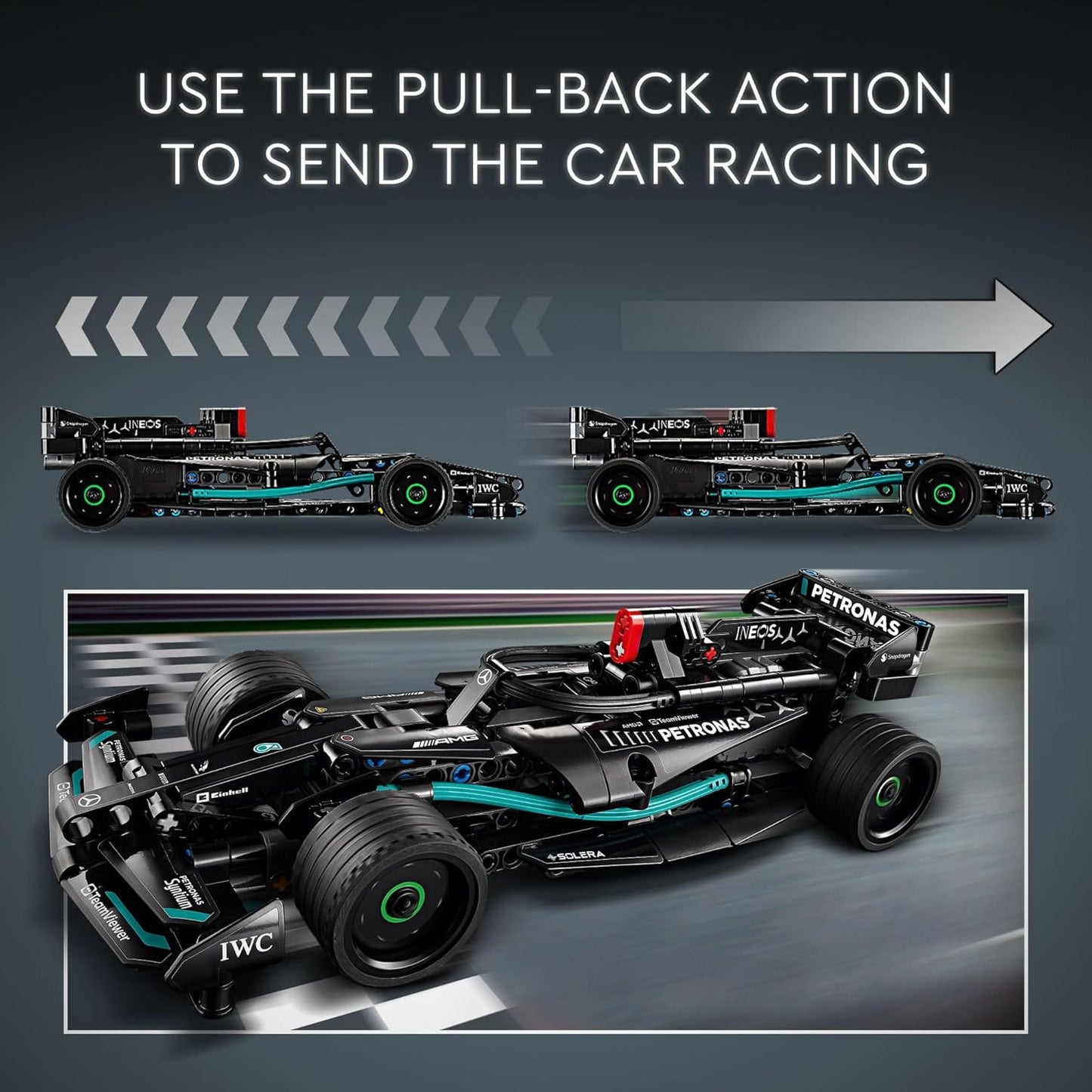 LEGO Technic Mercedes-AMG F1 W14 E Performance Pull-Back Car Toy Vehicle Building Set