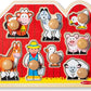 Melissa & Doug Melissa Doug Farm Animals Jumbo Knob Wooden Puzzle