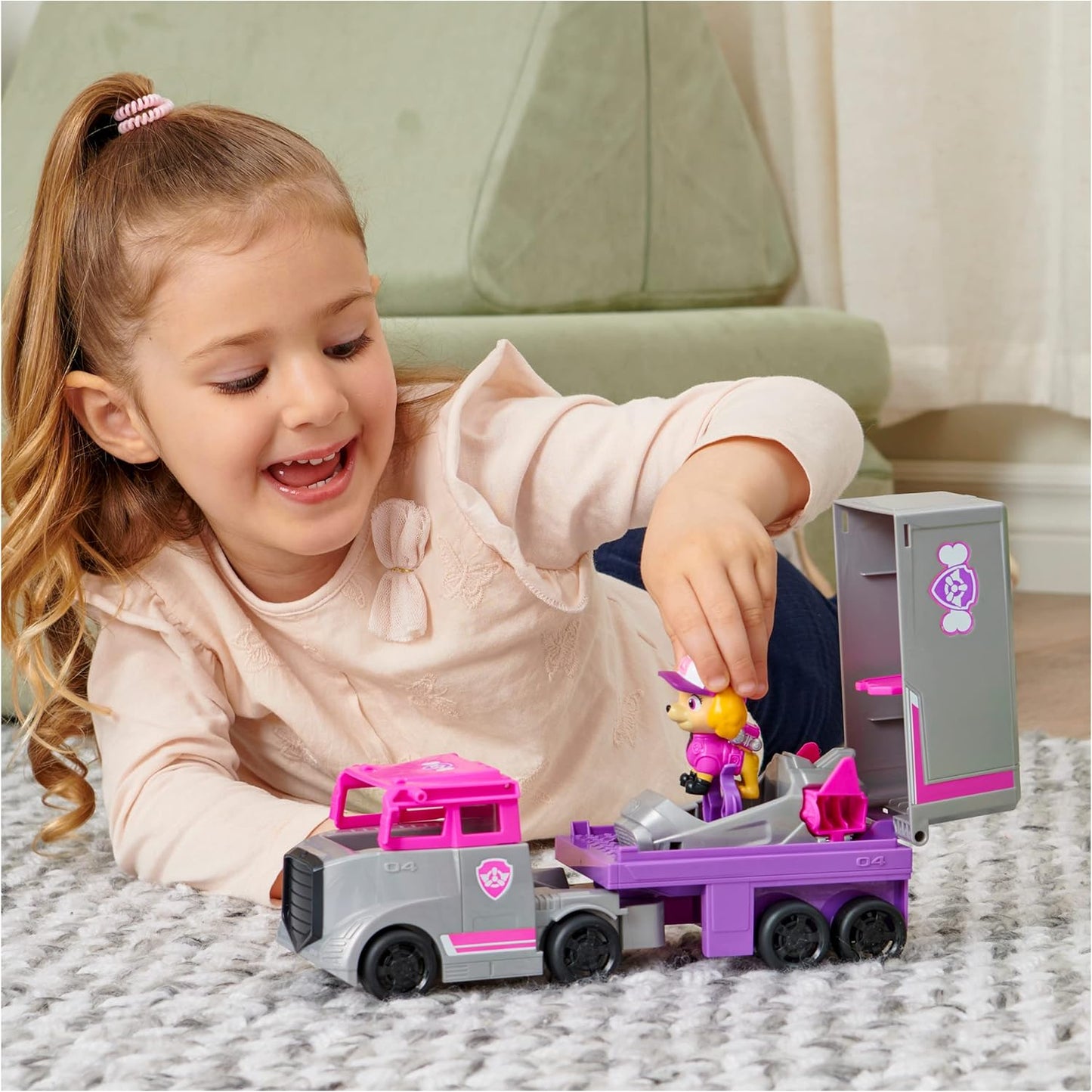 PAW Patrol Big Truck PupAA"A"s Skye Transforming Toy Trucks with Collectible Action Figure Kids Toys for Ages 3 and up – 3