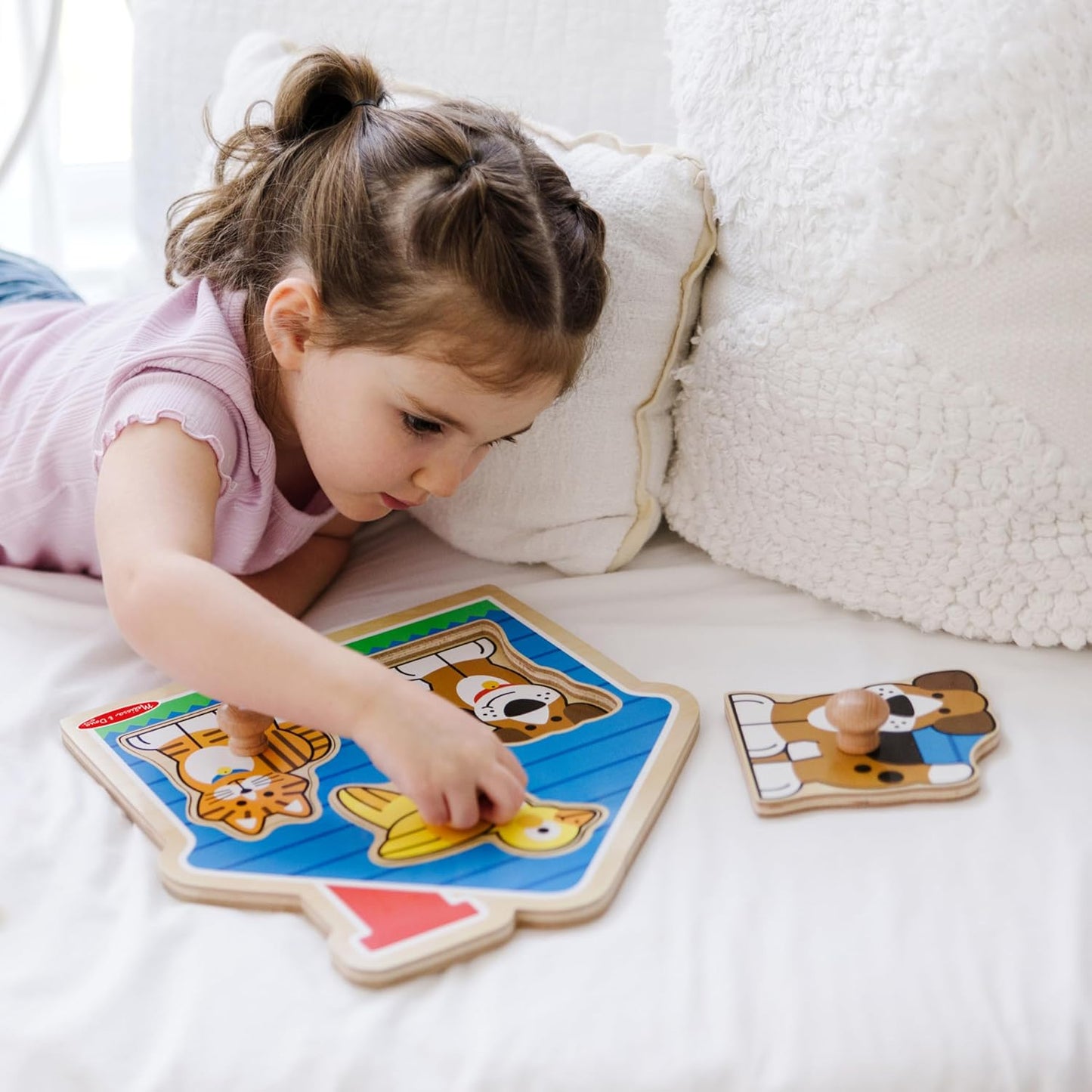 Melissa & Doug Melissa Doug Pets Jumbo Peg Wooden Puzzle
