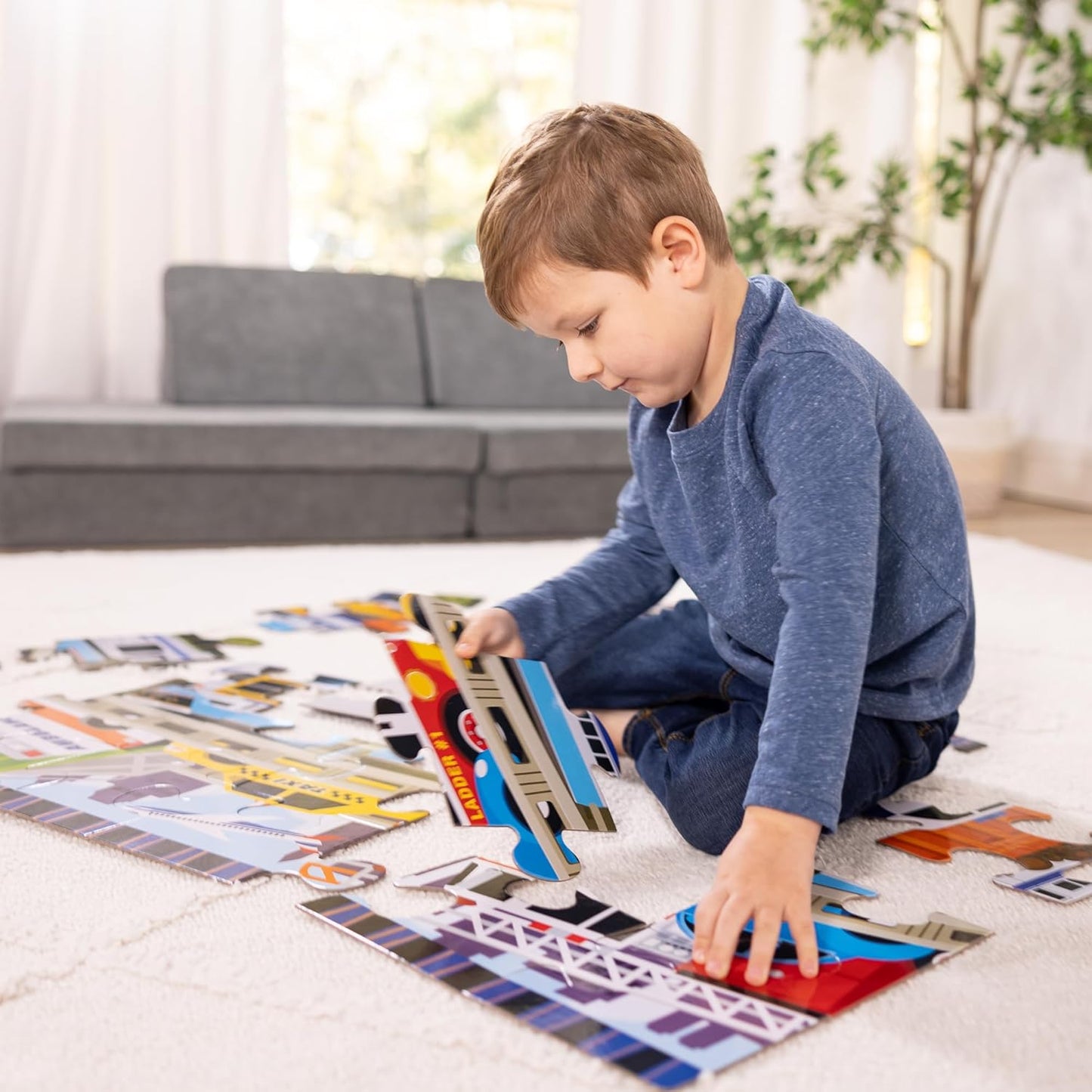 Melissa & Doug Melissa Doug Traffic Jam Jumbo Jigsaw Floor Puzzle