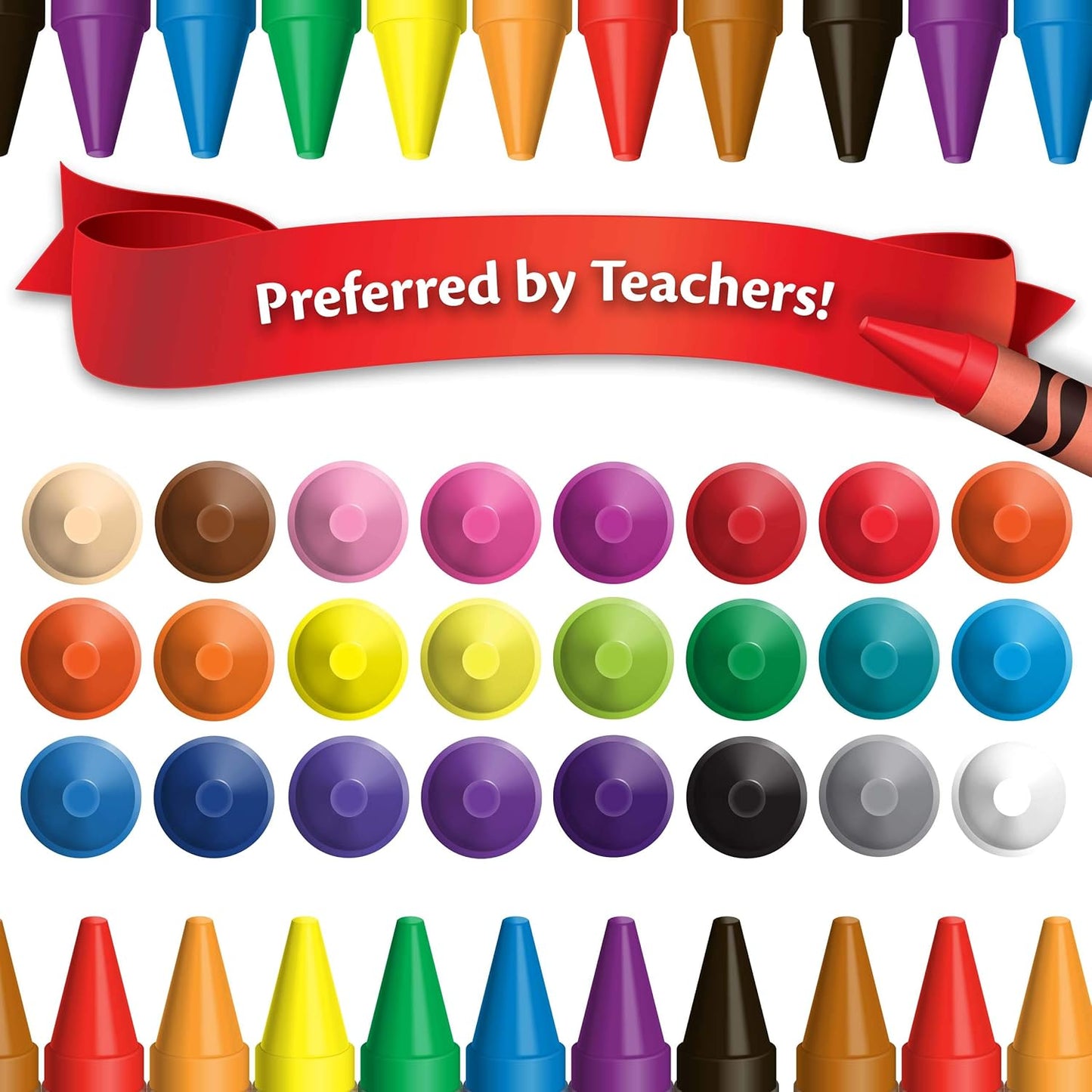 Crayola Crayons Bulk 12 Packs of 24 Count Crayons School Supplies Assorted Colors