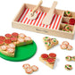 Melissa & Doug Wooden Pizza Party Set A" 36 Toppings for Fun Pretend Play – 36