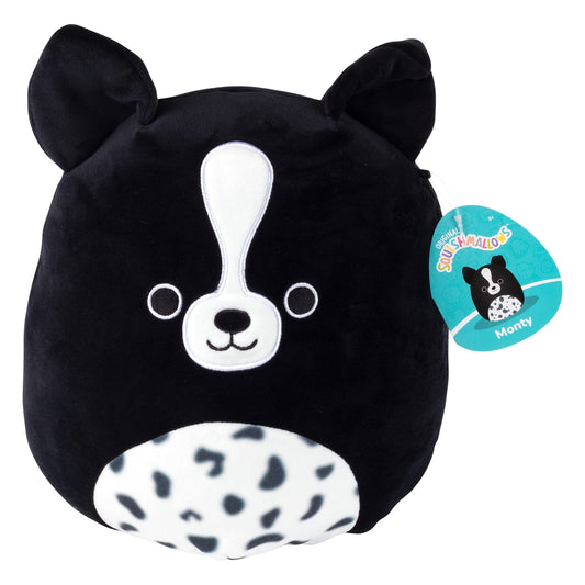 Squishmallows Original 10-Inch Monty The Border Collie Puppy - Official Jazwares Plush