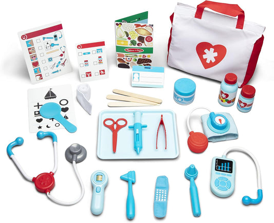 Melissa & Doug Melissa Doug Get Well Doctor's Kit - 25 Toy Pieces - Doctor Role Doctor