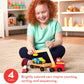 Melissa & Doug Magnetic Car Loader Wooden Toy Set A" 4 Cars & Semi-Trailer Truck – 4