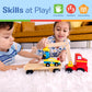 Melissa & Doug Magnetic Car Loader Wooden Toy Set A" 4 Cars & Semi-Trailer Truck – 4