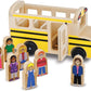 Melissa & Doug Wooden School Bus Toy Set A" Classic Pretend Play with 7 Figures – 7