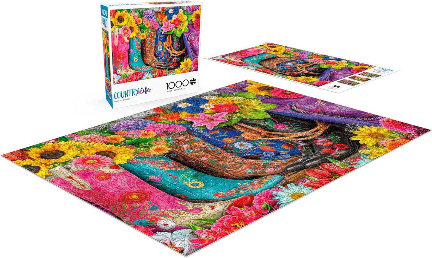 Buffalo Games - Cowgirl Colors - 1000 Piece Jigsaw Puzzle – 1000