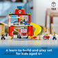 LEGO City Fire Station & Fire Engine A" Pretend Play Set with Firefighter Minifigures Toy for Kids 4+ – 4