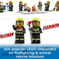 LEGO City Fire Brigade 60321 Building Set with Fire Truck & 5 Minifigures – 60321