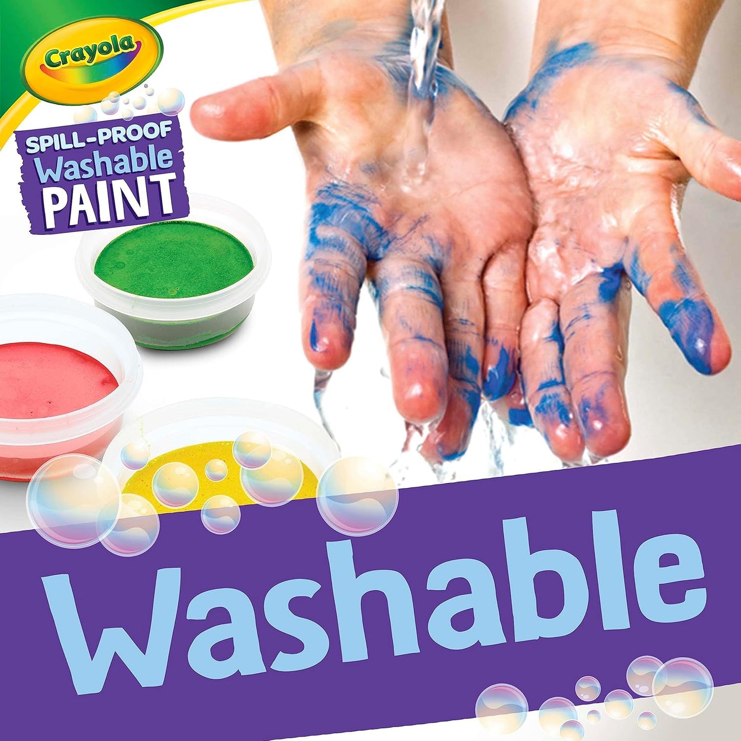 Crayola Spill Proof Paint Set 25ct Washable Paint for Craft Supplies for Toddlers Nontoxic
