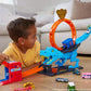Hot Wheels City T-Rex Chomp Down Track Set A" 1:64 Scale Vehicle Stunt Action to Knock Out the Dinosaur – 1