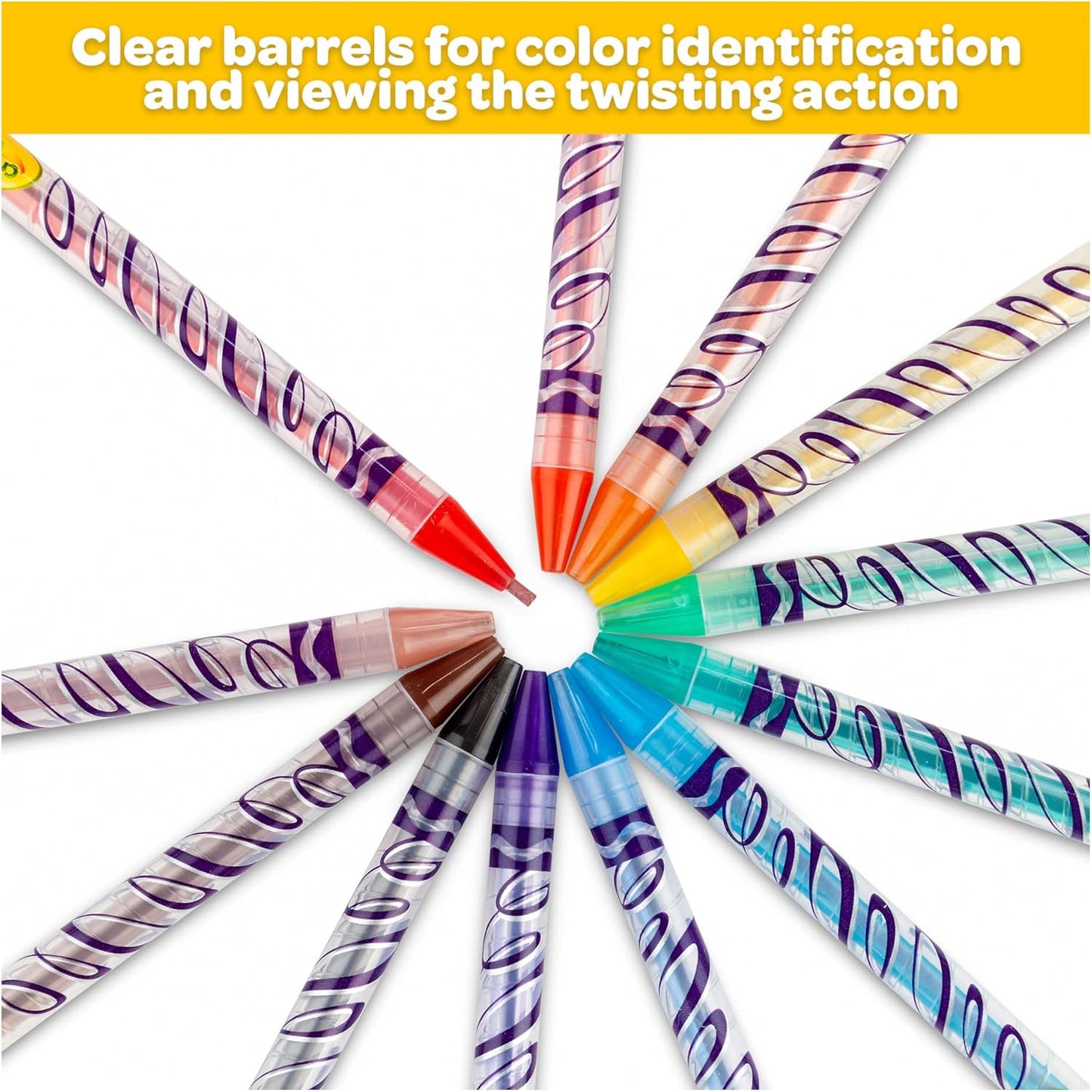 Crayola Twistables Colored Pencils (24ct Pack of 2) AA"A No Sharpening Vibrant Colors – 24