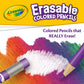 Crayola Erasable Colored Pencils (24ct) A" Vibrant Colors Easy to Erase – 24