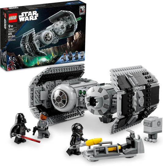 LEGO Star Wars TIE Bomber Model Building Kit Star Wars Toy Starfighter with Gonk Droid
