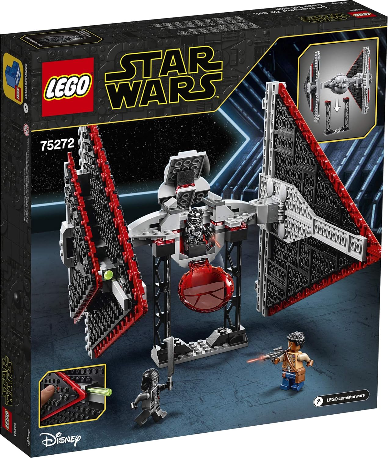 LEGO Star Wars Sith TIE Fighter 75272 Building Kit Cool Construction Toy for 470 Pieces