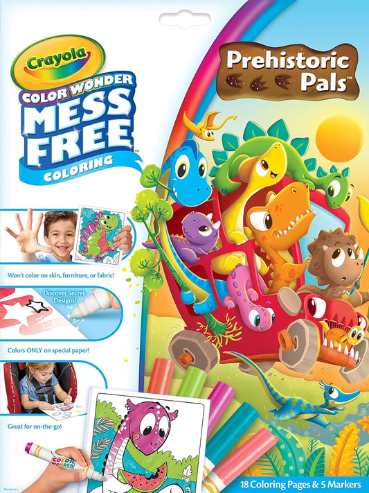 Crayola Color Wonder Prehistoric Pals Dinosaur Coloring Pages Mess Free Coloring for