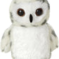 Aurora Adorable Mini Flopsiea Snowy Owl Stuffed Animal - Playful Ease - Timeless