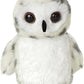 Aurora Adorable Mini Flopsiea Snowy Owl Stuffed Animal - Playful Ease - Timeless
