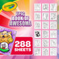 Crayola Epic Book of Awesome A" 288-Page Coloring Book – 288