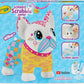 Crayola Scribble Scrubbie Jumbo Pet - Wilbur 6in Customizable Dog Toy for Washable Animal