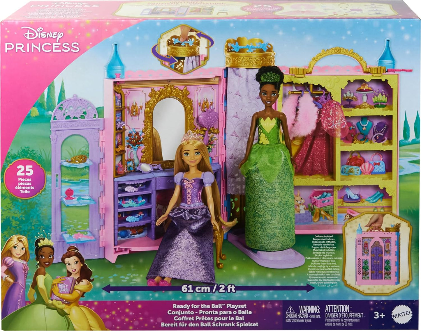 Mattel Disney Princess Ready for The Ball Closet Playset