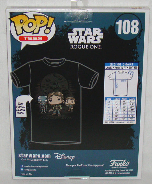 Funko Pop Tees Star Wars Rogue One R US Size Large