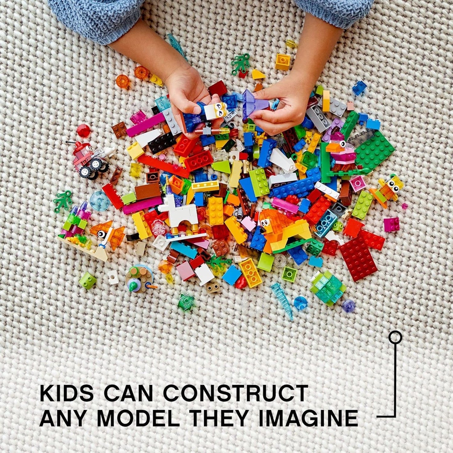 LEGO Classic Creative Transparent Bricks Building Set