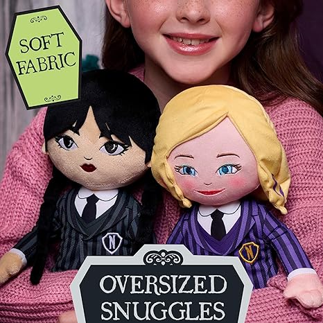 Just Play Wednesday Large 15.5-inch Plush Doll for Ages 3 Up
