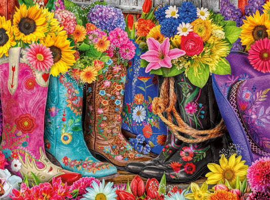 Buffalo Games Buffalo - Lars Stewart - Cowgirl Colors - 1000 Piece Jigsaw Puzzle