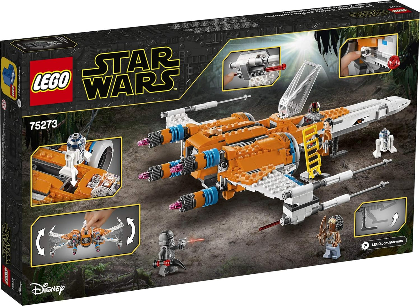 Star Wars LEGO  Poe Dameron's X-Wing Fighter 75273 Building Kit – 75273