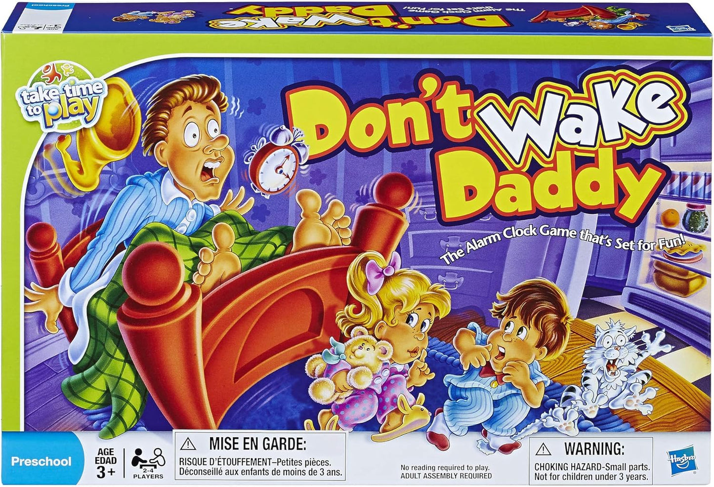 Hasbro Gaming Don't Wake Daddy A" Preschool Board Game (2-4 Players) – 2