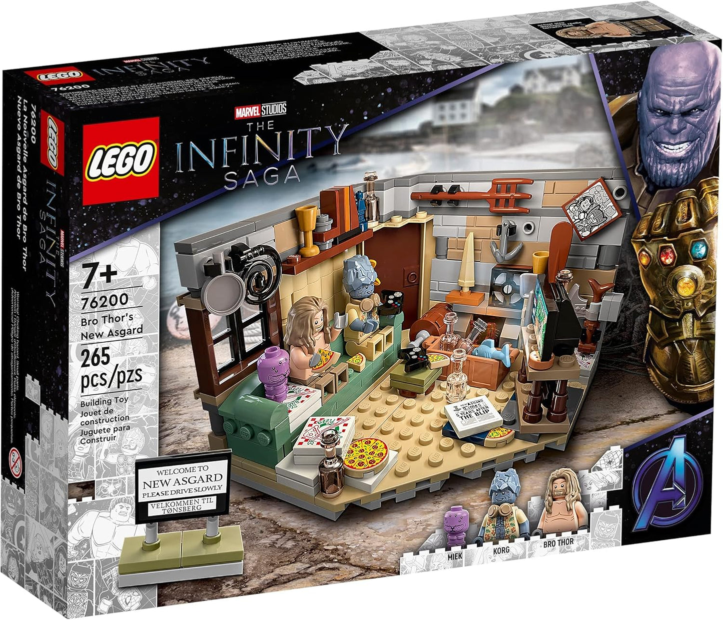 LEGO Marvel 76200 Avengers Endgame Bro Thors New Asgard (265 Pieces) – 76200