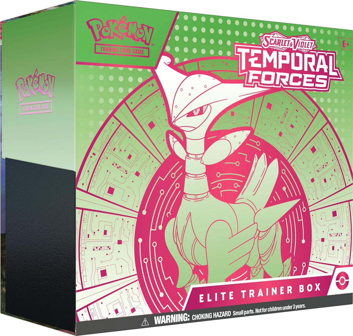Pokemon TCG Scarlet and Violet Temporal Forces Elite Trainer Box Iron Leaves