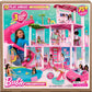 Barbie DreamHouse Playset A" 75+ Pieces 3-Story Dollhouse with Pool Slide Pet Elevator & Puppy Play Areas – 75