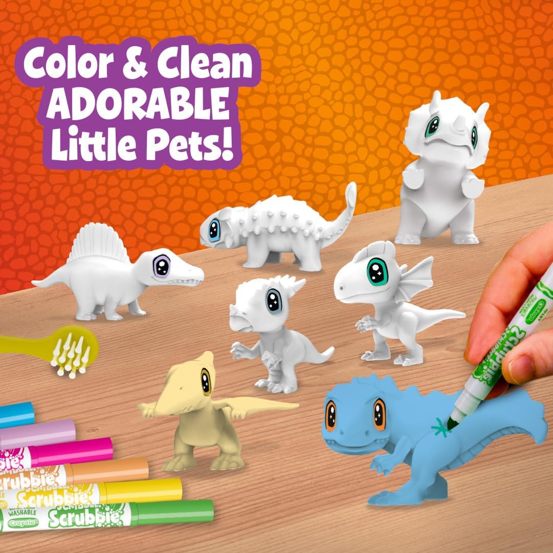 Crayola Scribble Scrubbie Pets Dinosaur Glow Combo Pack Dinosaur for Ages 3 4 5