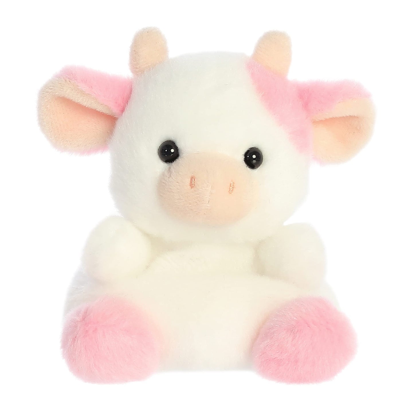 Aurora Adorable Palm Palsa Belle Strawberry Cowa Stuffed Animal - Pocket-Sized Play -