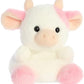 Aurora Adorable Palm Palsa Belle Strawberry Cowa Stuffed Animal - Pocket-Sized Play -