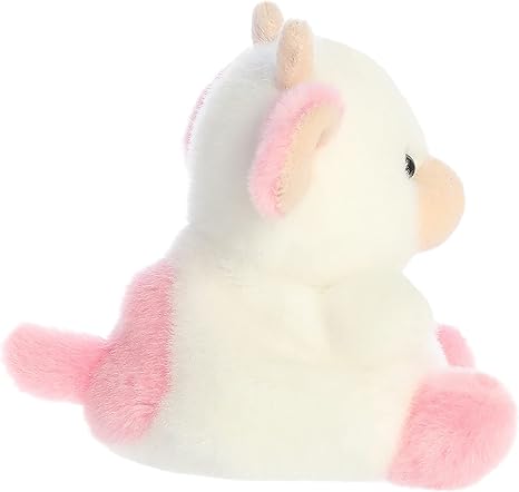 Aurora Adorable Palm Palsa Belle Strawberry Cowa Stuffed Animal - Pocket-Sized Play -