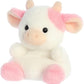 Aurora Adorable Palm Palsa Belle Strawberry Cowa Stuffed Animal - Pocket-Sized Play -