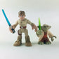 STAR WARS Playskool Heroes Star Wars Jedi Force Figures Luke Skywalker and Yoda