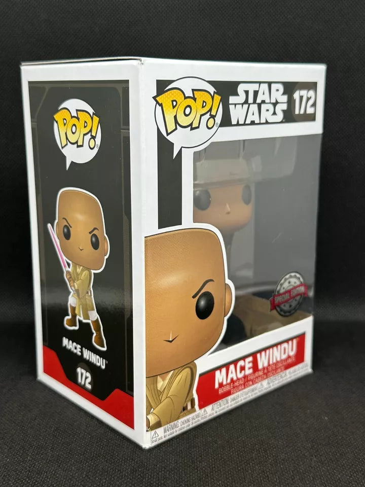 Funko POP Star Wars - Mace Windu - Store - in Pop Protector and Box