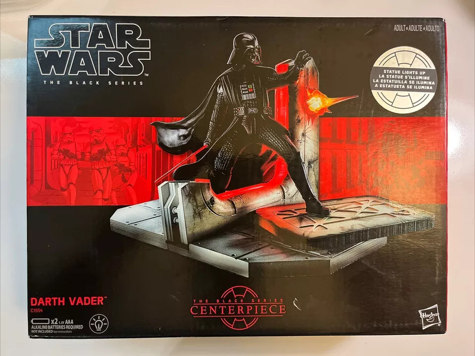 STAR WARS Black Series Darth Vader Table Centerpiece - Multiple Light-Up Parts - 2 AAA